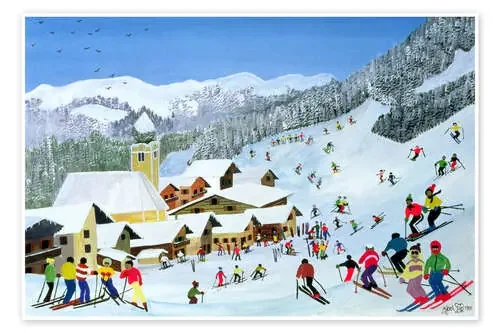 Diversión en la nieve!, 1991 de Judy Joel Bridgeman Images
