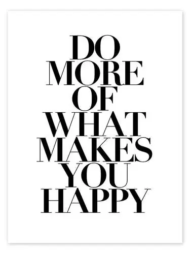 Do more of what makes you happy I de Typobox Editors Choice