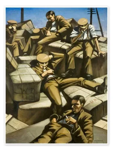 Dog Tired de Christopher Nevinson Bridgeman Images
