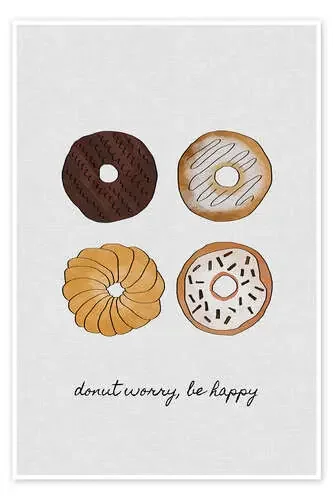 Donut Worry Be Happy de Orara Studio