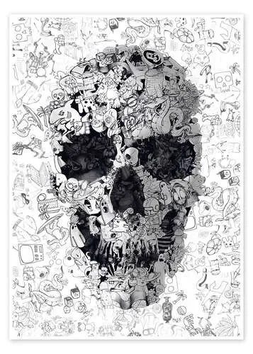 Doodle Skull de Ali Gulec