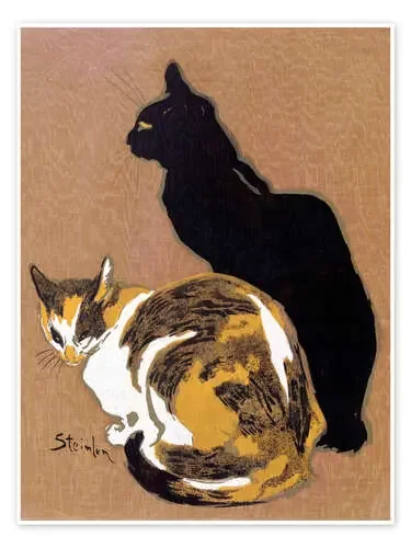 Dos gatos de Théophile-Alexandre Steinlen Master Collection