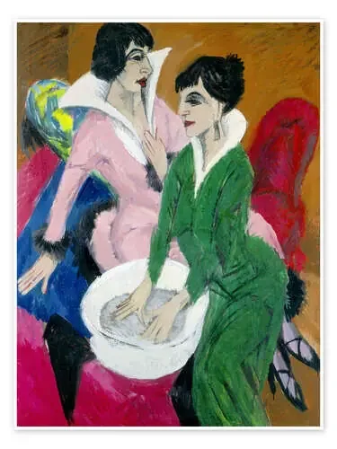 Dos mujeres con lavabo; Las hermanas de Ernst Ludwig Kirchner ARTOTHEK
