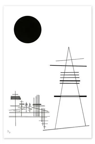 Drawing for Point and Line to Plane, 1925 de Wassily Kandinsky Master Collection