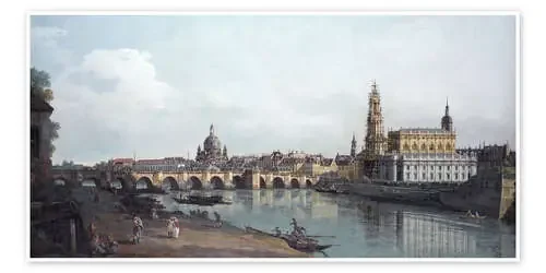 Dresde y el puente de Augusto de Bernardo Bellotto (Canaletto) Master Collection