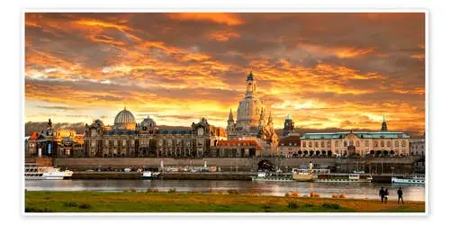 Dresden Elbe sunset de bildpics