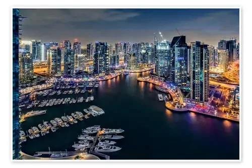 Dubai Marina at dawn de Dieter Meyrl