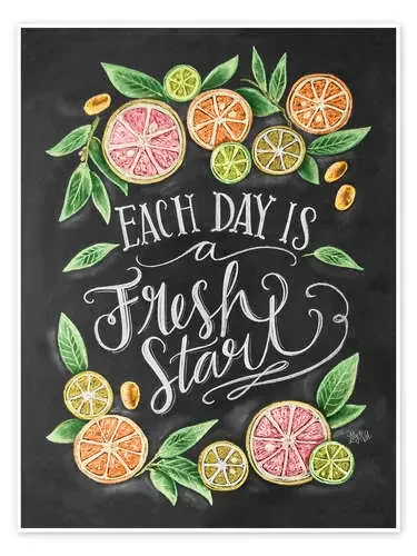 Each Day is a Fresh Start de Lily & Val MGL Licensing