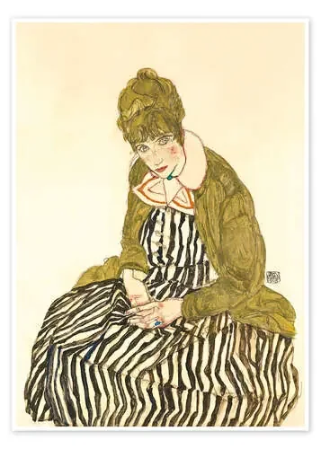 Edith Schiele, seated, 1915 de Egon Schiele Master Collection