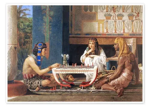 Egyptian Chess Players de Lawrence Alma-Tadema Bridgeman Images