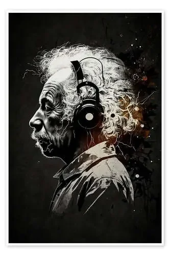 Einstein Headphones Pop Art de Durro Art