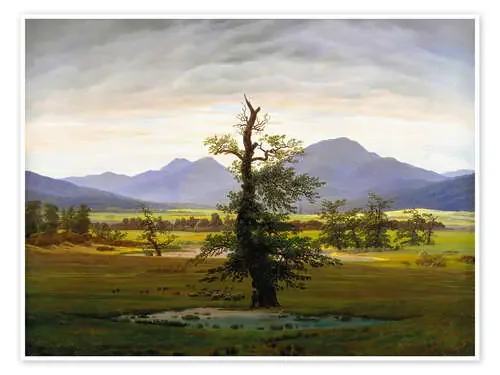 El árbol solitario de Caspar David Friedrich Master Collection