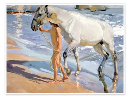 El baño del caballo de Joaquín Sorolla y Bastida Master Collection