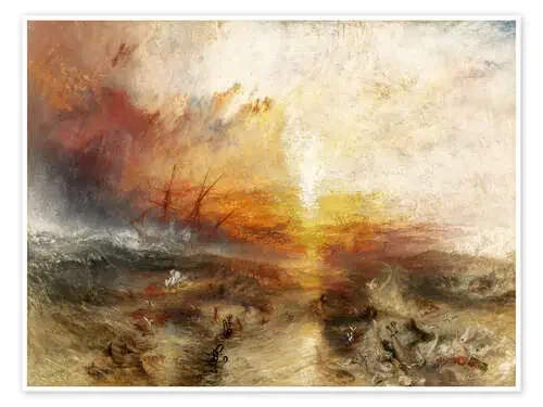 El barco de esclavos de Joseph Mallord William Turner Master Collection