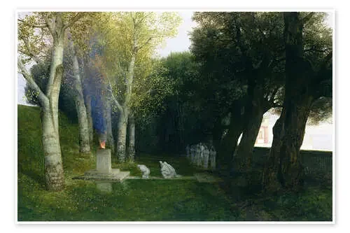El bosquecillo sagrado de Arnold Böcklin Bridgeman Images