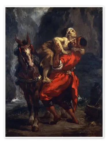 El buen samaritano de Eugene Delacroix Bridgeman Images