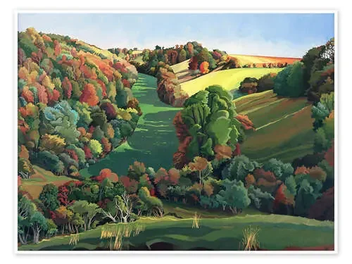 El campo ancho, Yatton Keynell de Anna Teasdale Bridgeman Images