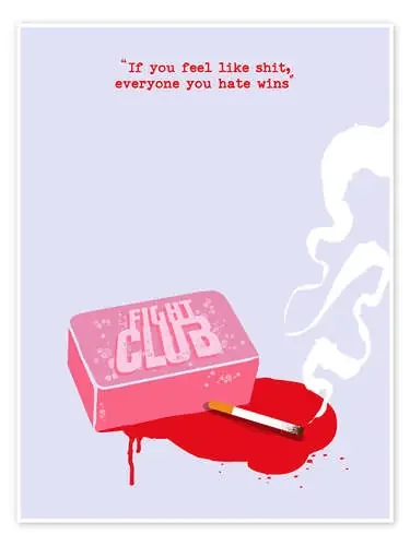 El club de la lucha de Golden Planet Prints