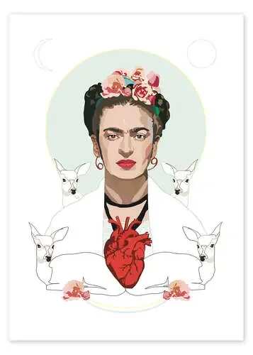 El corazón de Frida Kahlo, blanco de Anna McKay
