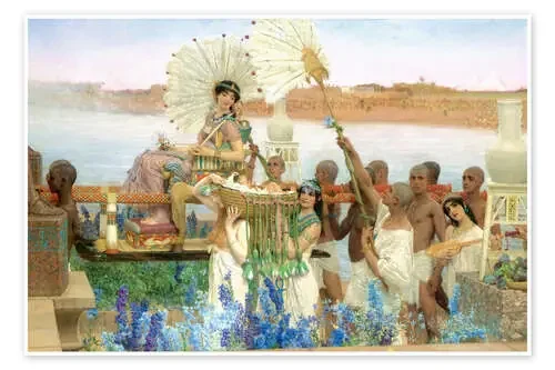 El descubrimiento de Moisés por la hija del faraón de Lawrence Alma-Tadema Master Collection