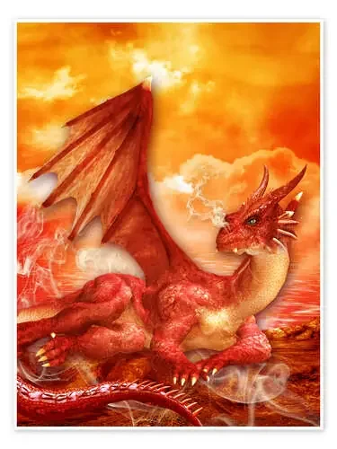 El dragón rojo de Dolphins DreamDesign