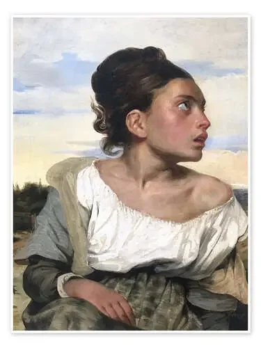 El huérfano en el cementerio de Eugene Delacroix Master Collection