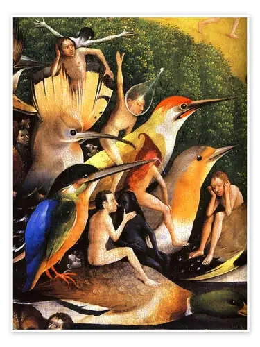 El jardín de las delicias – La Tierra tras el Diluvio Universal (detalle) III de Hieronymus Bosch Master Collection