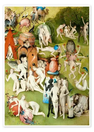 El jardín de las delicias – La Tierra tras el Diluvio Universal (detalle) VII de Hieronymus Bosch Master Collection