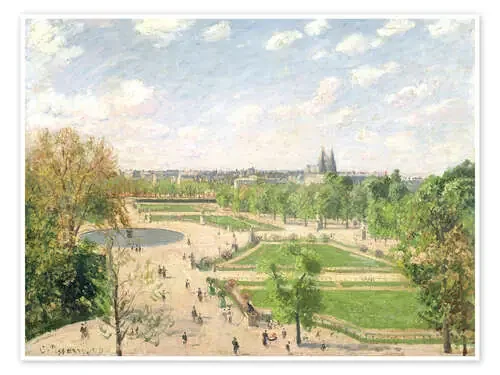 El jardín de las Tullerías, en una mañana de primavera de Camille Pissarro Master Collection