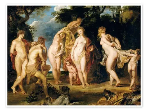 El juicio de Paris, 1606 de Peter Paul Rubens Master Collection