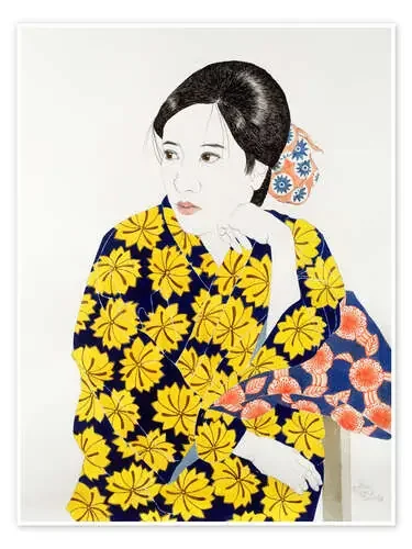 El kimono amarillo, 1996. de Alan Byrne Bridgeman Images