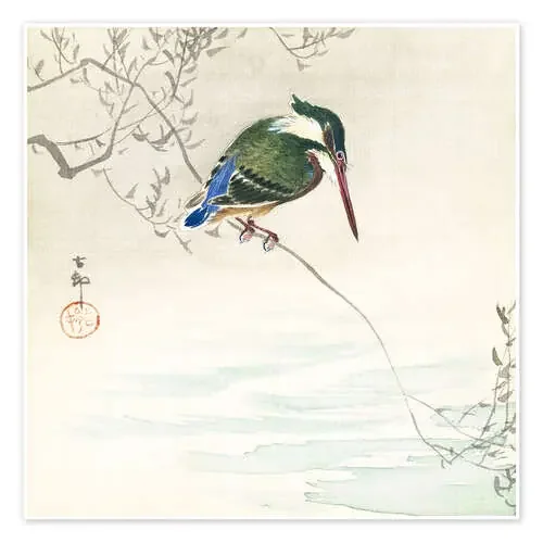 El martín pescador de Ohara Koson Master Collection