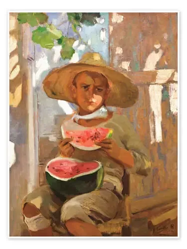 El niño de la sandía de Joaquín Sorolla y Bastida Master Collection