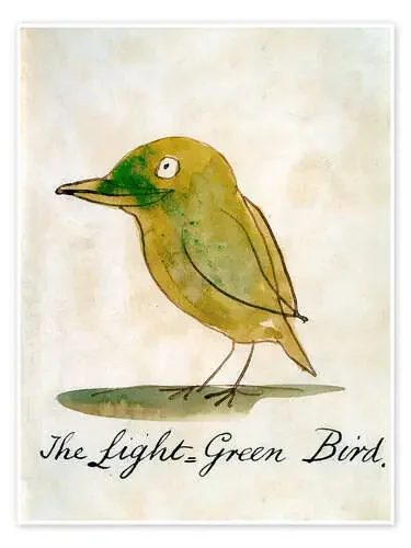 El pájaro verde brillante de Edward Lear Bridgeman Images