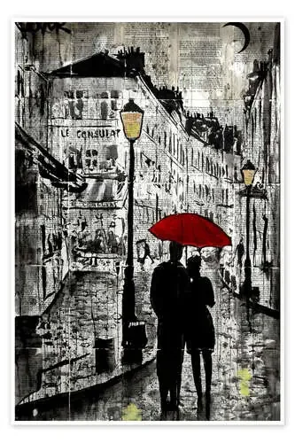 El paseo lluvioso de Loui Jover