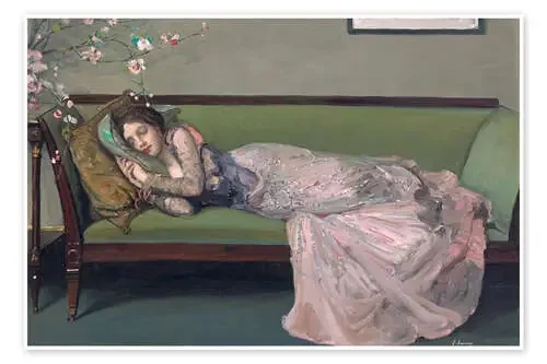 El sofá verde de Sir John Lavery Master Collection
