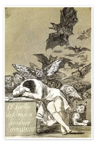 El sueño de la razón produce mostruos de Francisco José de Goya Master Collection