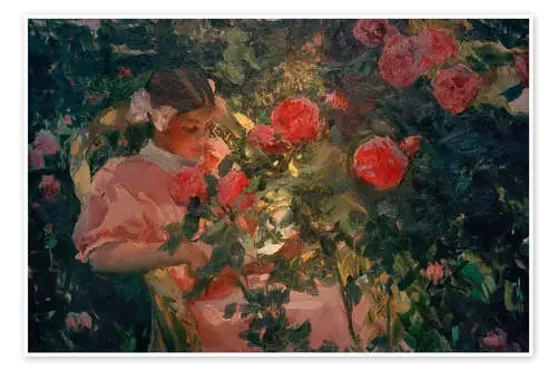Elena among roses, 1907 de Joaquín Sorolla y Bastida akg-images