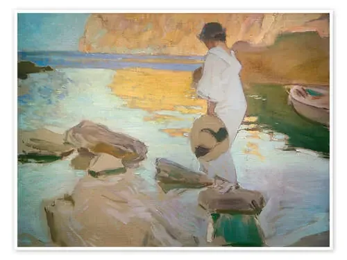 Elena en la bahía de San Vincente, Mallorca de Joaquín Sorolla y Bastida akg-images