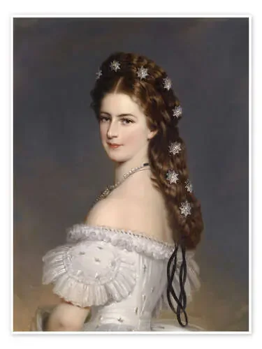 Emperatriz Isabel con una diadema de diamantes de Franz Xaver Winterhalter Master Collection