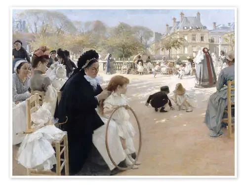 En los Jardines de Luxemburgo de Albert Edelfelt Master Collection