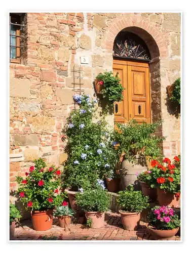 Entrada de la casa en monticchiello de Julie Eggers Danita Delimont