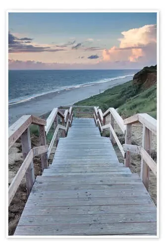 Escaleras a la playa, Kampen, Sylt de Markus Lange Robert Harding