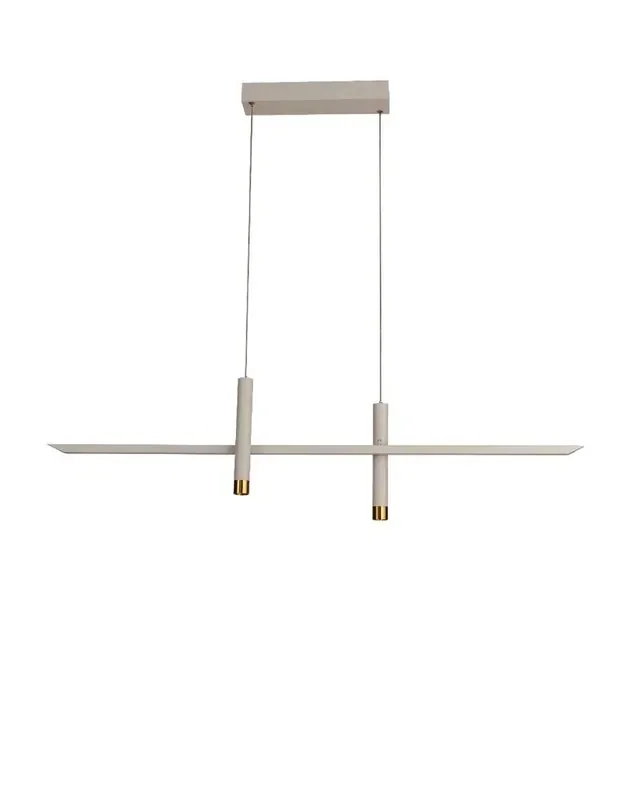 Esparta Lámpara Blanco Oro de Mantra 30W