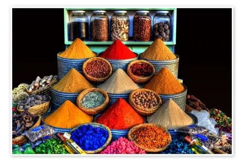 Especias orientales en Marrakech de HADYPHOTO