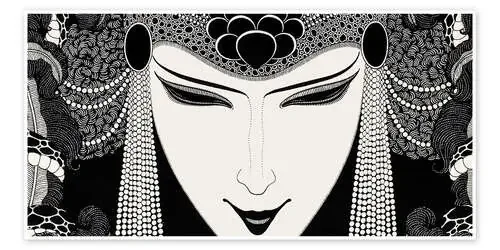 Espléndido tocado de Aubrey Vincent Beardsley Master Collection