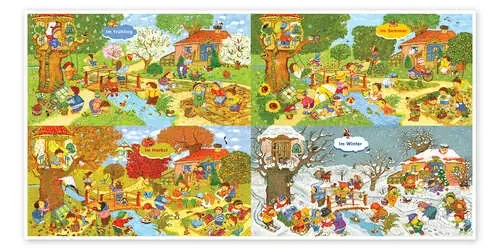 Estaciones en el jardín (alemán) de Marion Krätschmer