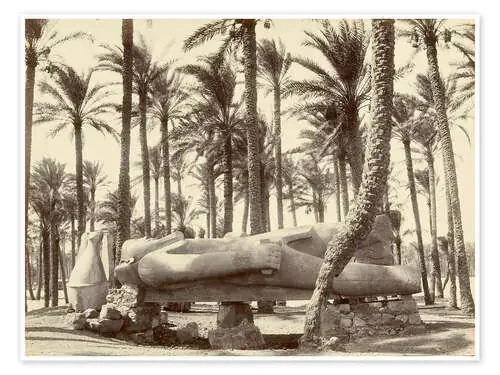 Estatua de Ramsés II en Memphis de Antonio Beato Master Collection