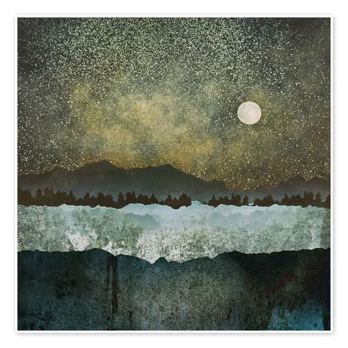 Estrellas, montañas y árboles de SpaceFrog Designs