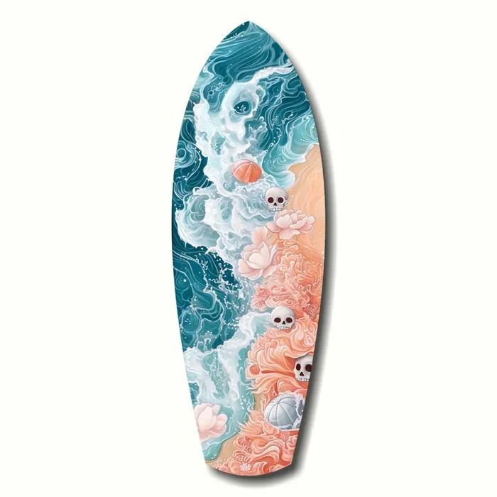 Eternal Tides Glass Wall Art – 12 » X 35 «